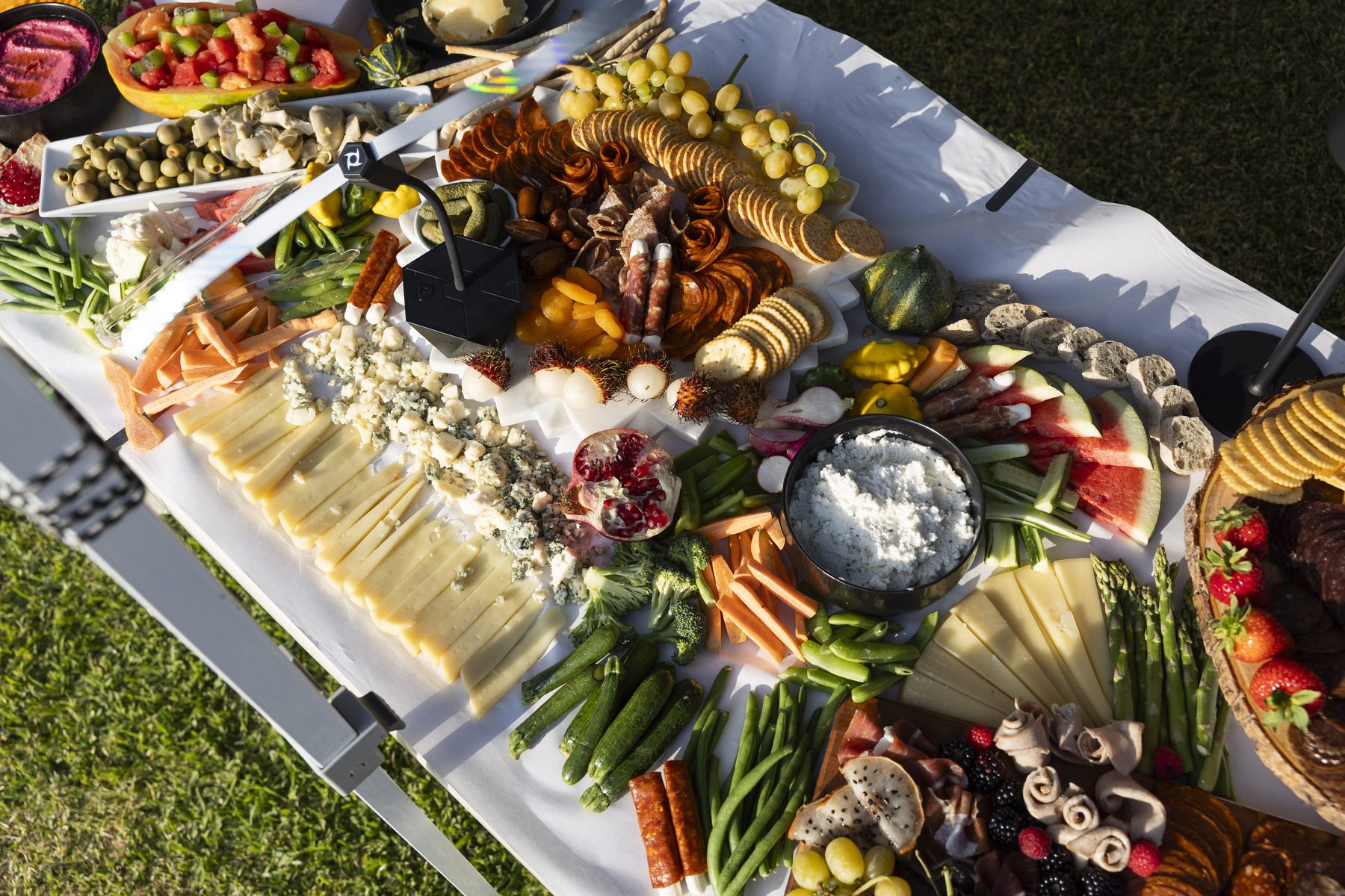 Charcuterie spread at Harvest Moon dinner
